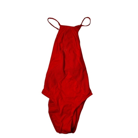 NWT Vitamin A Red High Neck Maillot Vermillion - Picture 2 of 6